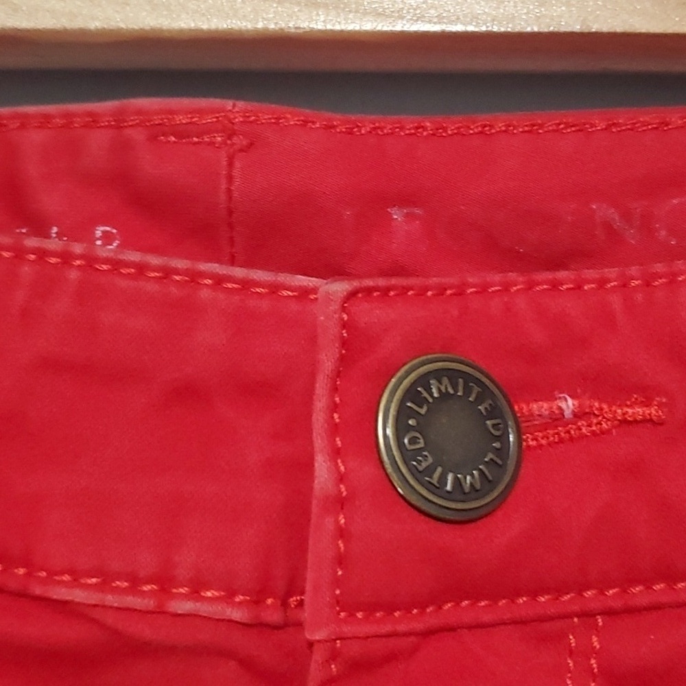 The Limited 678 Red Denim jean Legging jeans Size 4 Low Rise Skinny Vintage Y2k - Picture 4 of 15